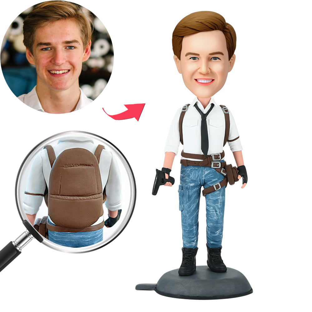 Personalizirani PUBG Bobblehead - glavni igrač s gravurom