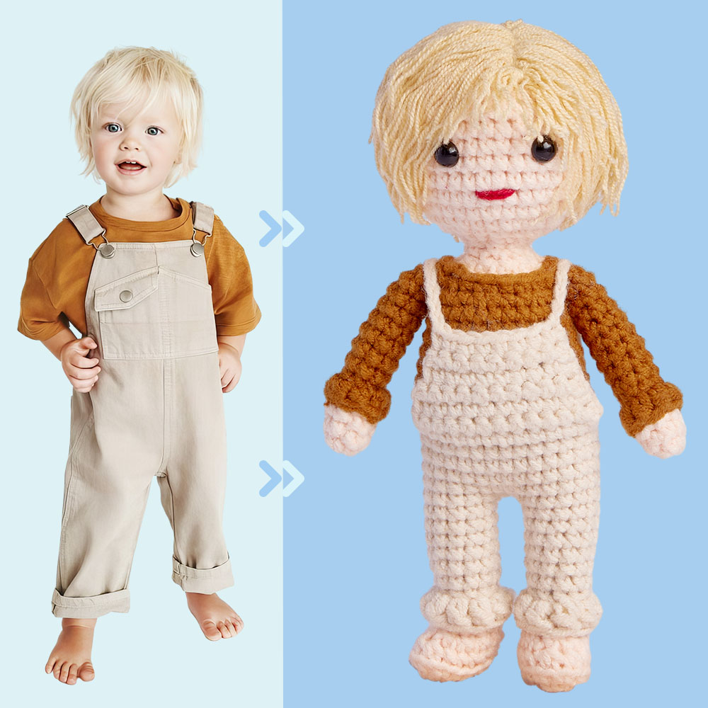 Personalized crochet dolls – handmade mini dolls in lookalike style as an individual gift for children