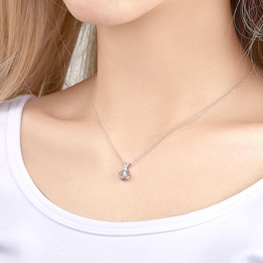 Personalisierte Foto-Projektionskette – Gedenkfoto-Kette Einzigartiges Geschenk für Sie