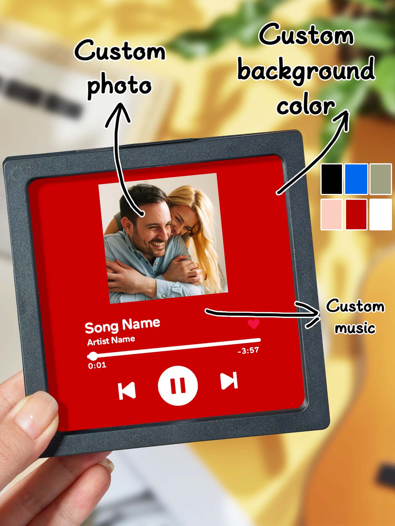 Individueller Foto-Musik-Kühlschrankmagnet für besondere Home-Deko _