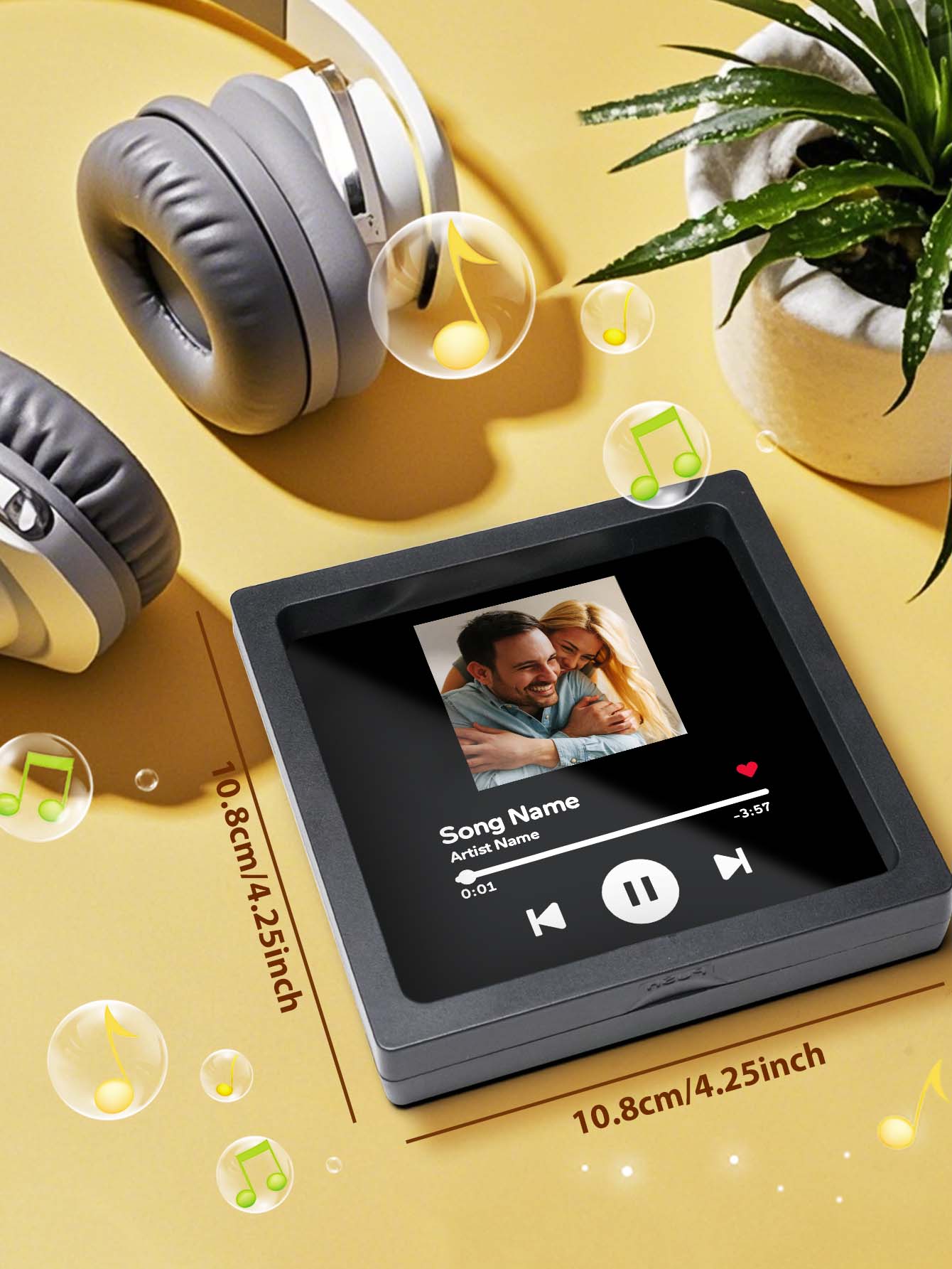 Individueller Foto-Musik-Kühlschrankmagnet für besondere Home-Deko _