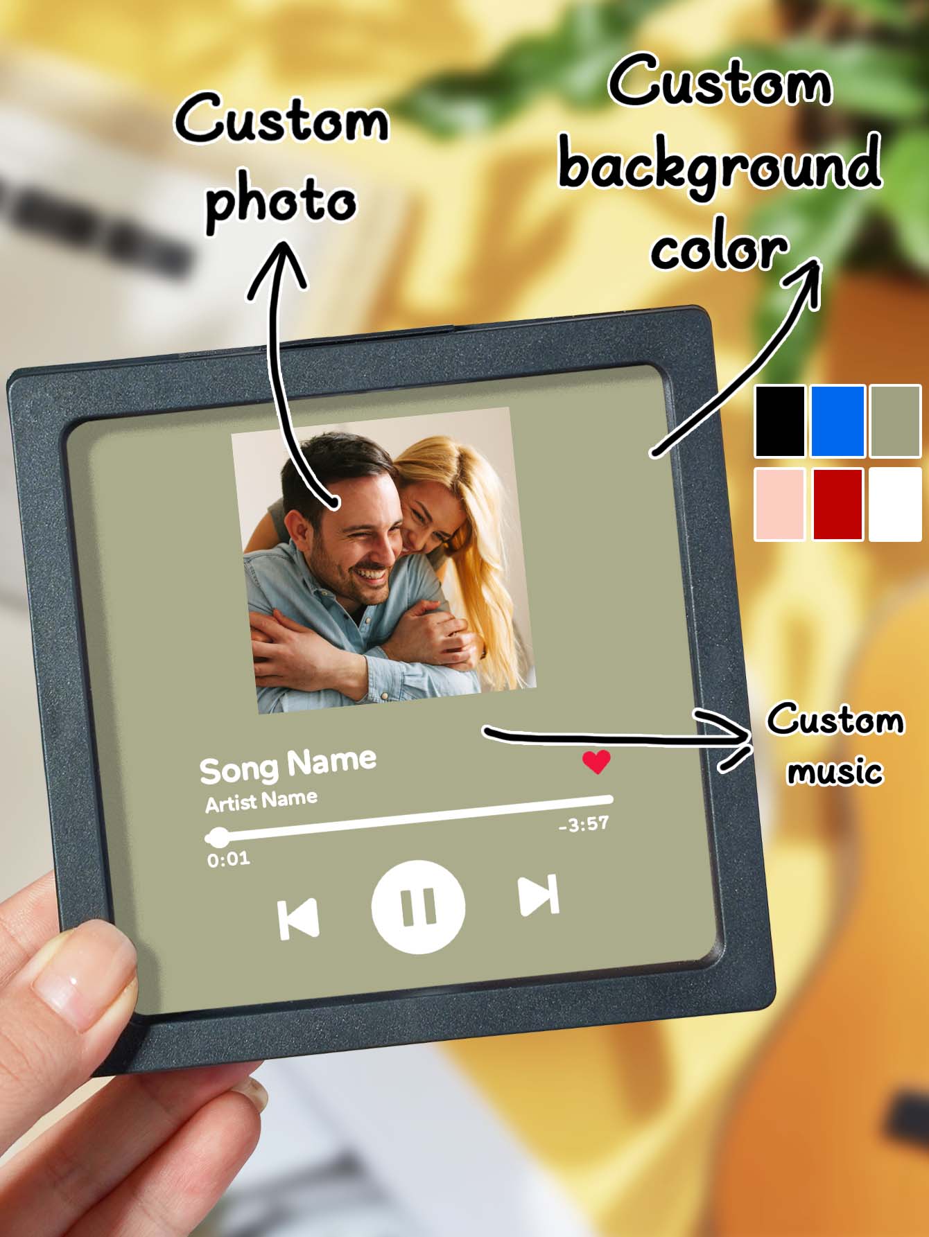 Individueller Foto-Musik-Kühlschrankmagnet für besondere Home-Deko _