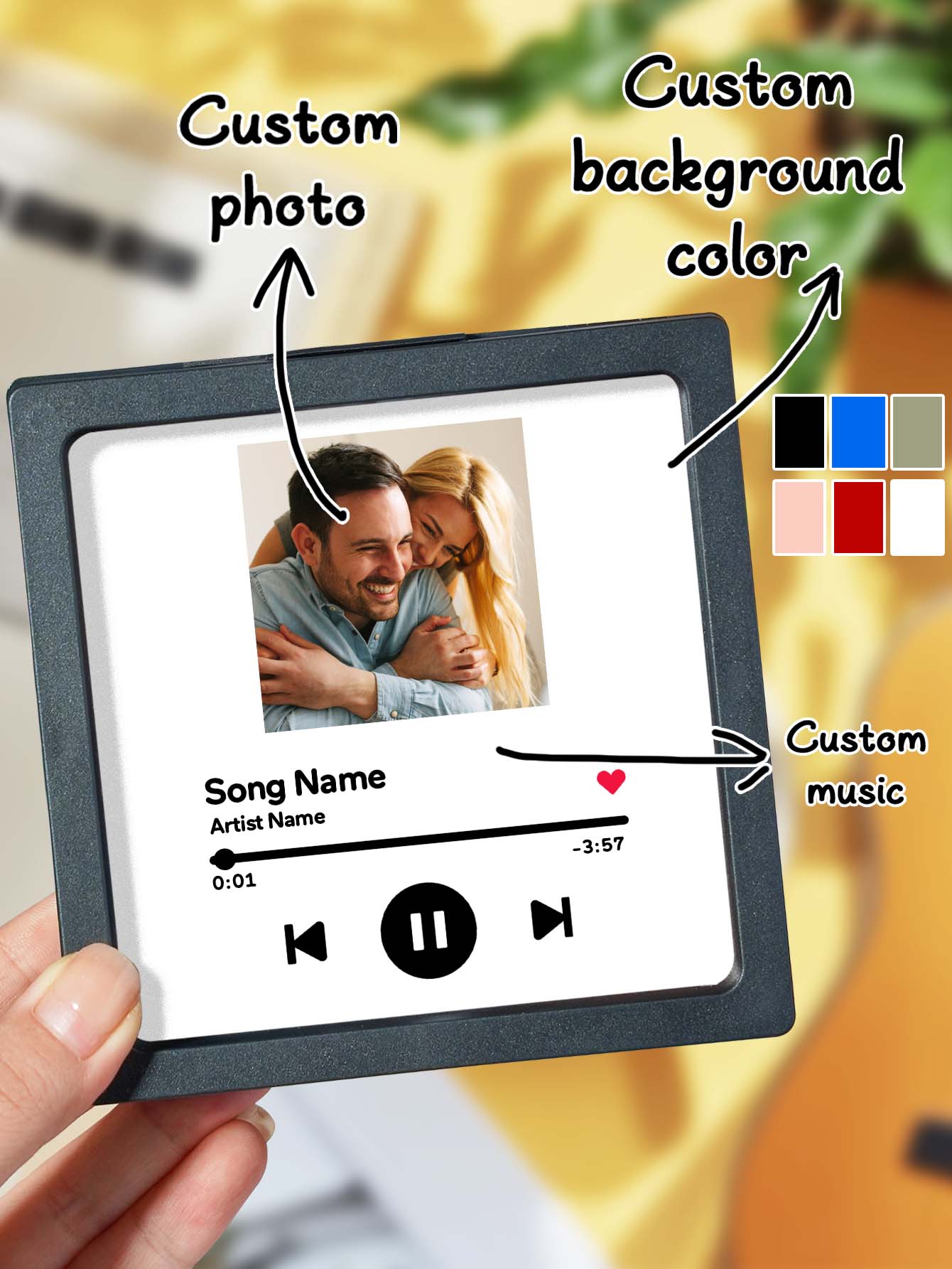 Individueller Foto-Musik-Kühlschrankmagnet für besondere Home-Deko _
