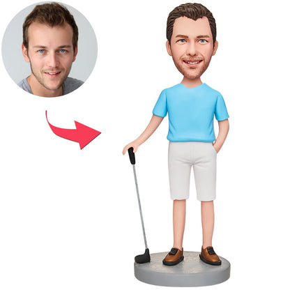 Personalizirani golfer Bobblehead - savršen za ljubitelje golfa s graviranjem
