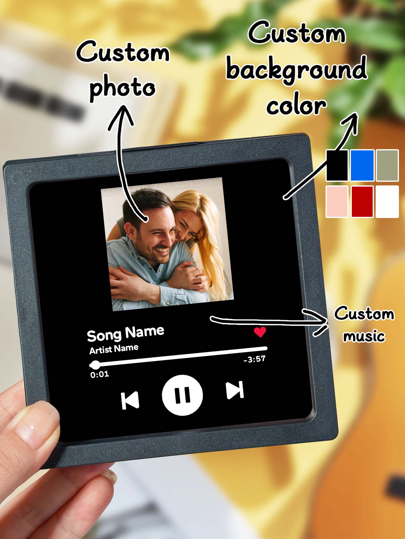 Individueller Foto-Musik-Kühlschrankmagnet für besondere Home-Deko _